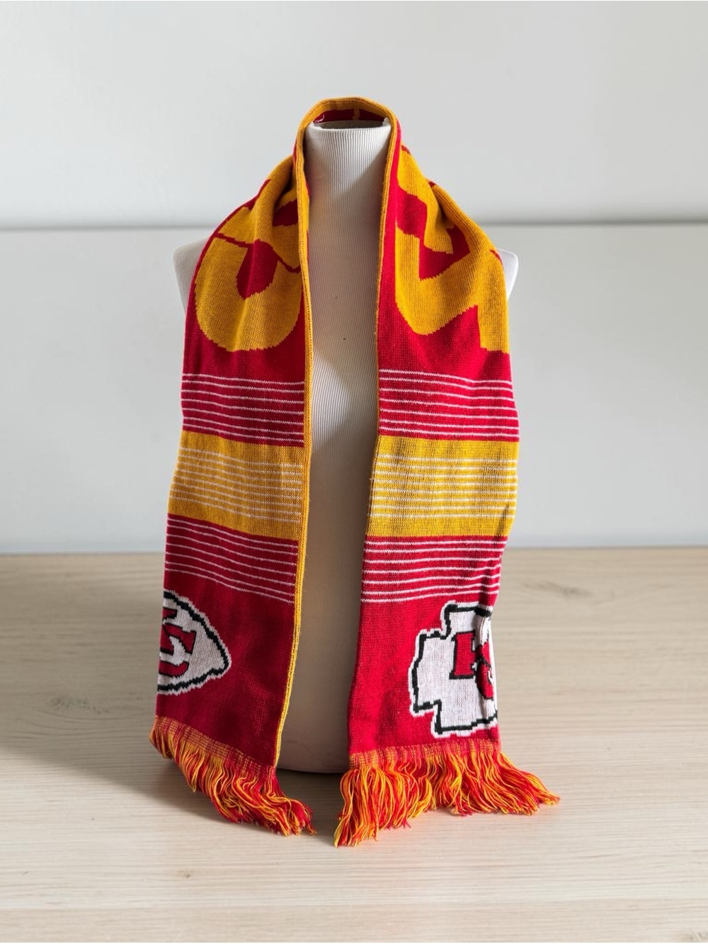Red and Gold Kansas City Chiefs Scarf